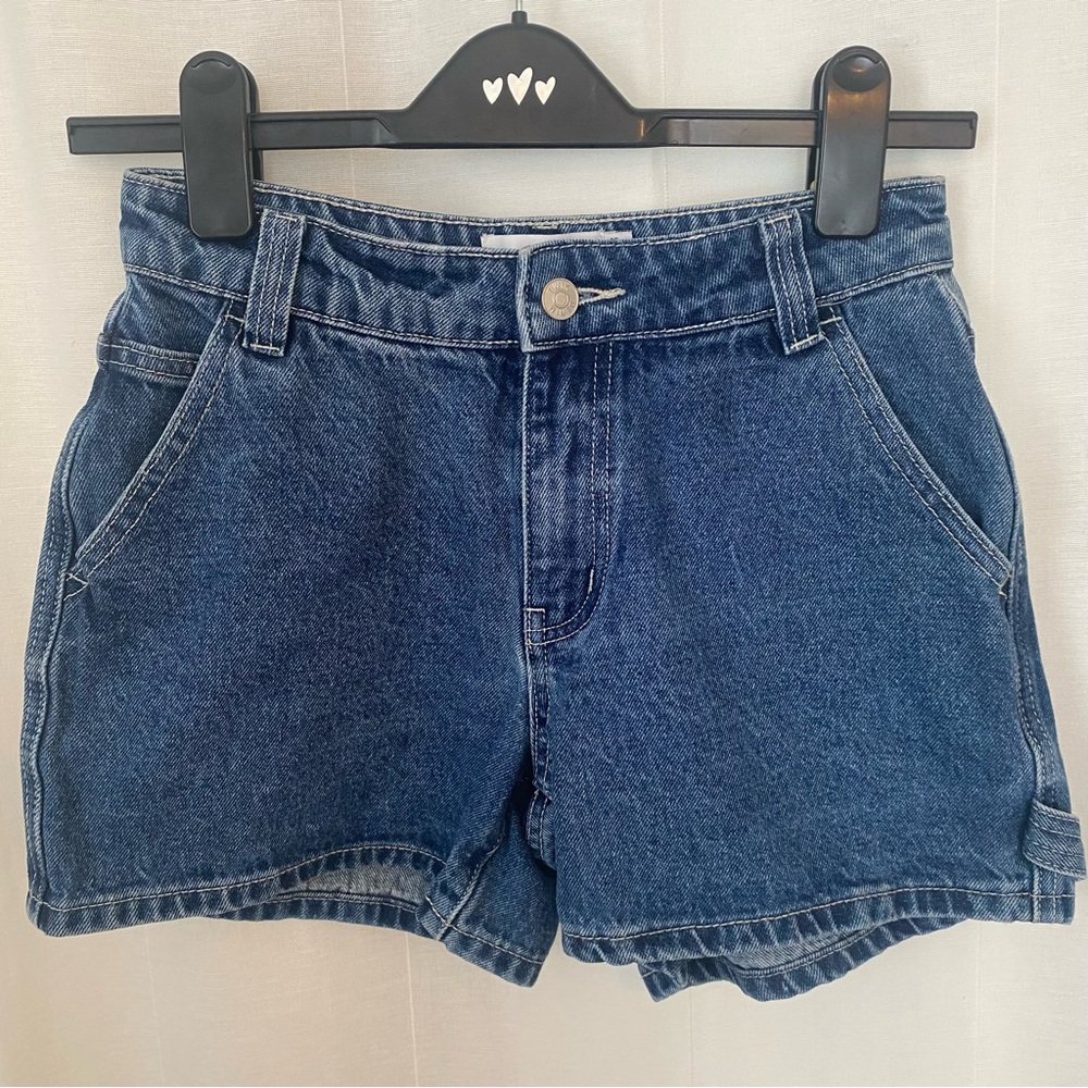 TWIK By SIMONS Women’s Blue High Waisted Denim Shorts Sz 25